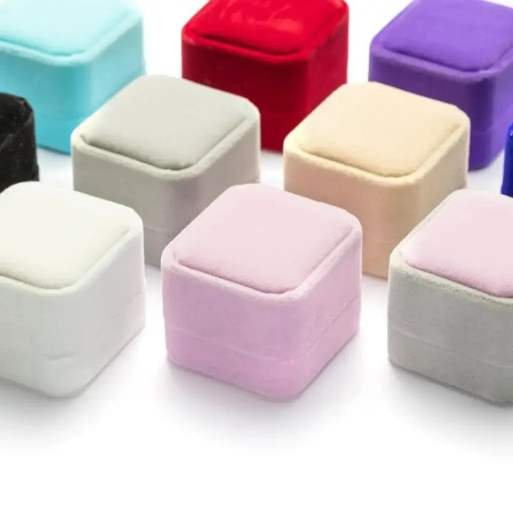 Écrin à bague en velours