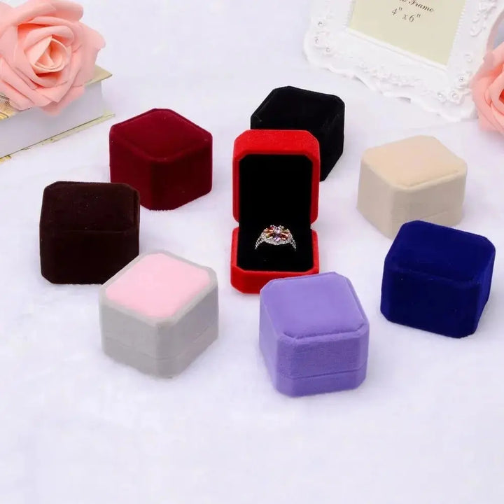 Écrin à bague en velours